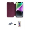 MARSİLYAN™- iPhone 13 Pro Max Kılıf Siluet Minimal Serisi - Siyah Joko 5D Cam + Renkli Kamera Lens Koruma Cam - YL