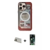 MARSİLYAN™- iPhone 13 Pro Max Kılıf Siluet Modern Koleksiyonu - Şeffaf 360 Full Body Arka Koruyucu + Rainbow Kamera Lens Koruma Cam - REGD