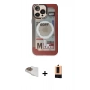 MARSİLYAN™- iPhone 13 Pro Max Kılıf Siluet Modern Koleksiyonu - Şeffaf Maxco Cam Ekran Koruyucu + Pers Alüminyum Kamera Lens - GD