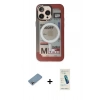 MARSİLYAN™- iPhone 13 Pro Max Kılıf Siluet Modern Koleksiyonu - Şeffaf Pasifik Cam Ekran Koruyucu + Shine Kamera Lens Koruma Cam - GI