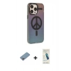 MARSİLYAN™- iPhone 13 Pro Max Kılıf Siluet Modern Koleksiyonu - Şeffaf Pasifik Cam Ekran Koruyucu + Shine Kamera Lens Koruma Cam - GI
