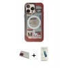MARSİLYAN™- iPhone 13 Pro Max Kılıf Siluet Modern Koleksiyonu - Şeffaf Pasifik Cam Ekran Koruyucu + Rainbow Kamera Lens Koruma Cam - KI