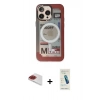 MARSİLYAN™- iPhone 13 Pro Max Kılıf Siluet Modern Koleksiyonu - Şeffaf Pasifik Cam Ekran Koruyucu + Pers Alüminyum Kamera Lens - KI
