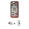 MARSİLYAN™- iPhone 13 Pro Max Kılıf Siluet Modern Koleksiyonu - Şeffaf Pasifik Cam Ekran Koruyucu + Rainbow Kamera Lens Koruma Cam - MR