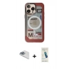 MARSİLYAN™- iPhone 13 Pro Max Kılıf Siluet Modern Koleksiyonu - Şeffaf Pasifik Cam Ekran Koruyucu + Pers Alüminyum Kamera Lens - SABE
