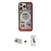 MARSİLYAN™- iPhone 13 Pro Max Kılıf Siluet Modern Koleksiyonu - Şeffaf Pasifik Cam Ekran Koruyucu + Rainbow Kamera Lens Koruma Cam - REGD