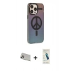 MARSİLYAN™- iPhone 13 Pro Max Kılıf Siluet Modern Koleksiyonu - Şeffaf Pasifik Cam Ekran Koruyucu + Rainbow Kamera Lens Koruma Cam - BZ