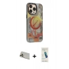 MARSİLYAN™- iPhone 13 Pro Max Kılıf Siluet Modern Koleksiyonu - Şeffaf Pasifik Cam Ekran Koruyucu + Rainbow Kamera Lens Koruma Cam - REGD
