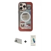 MARSİLYAN™- iPhone 13 Pro Max Kılıf Siluet Modern Koleksiyonu - Şeffaf Pasifik Cam Ekran Koruyucu + Rainbow Kamera Lens Koruma Cam - BZ