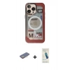 MARSİLYAN™- iPhone 13 Pro Max Kılıf Siluet Modern Koleksiyonu - Şeffaf Pasifik Cam Ekran Koruyucu + Renkli Kamera Lens Koruma Cam - SI