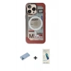 MARSİLYAN™- iPhone 13 Pro Max Kılıf Siluet Modern Koleksiyonu - Şeffaf Pasifik Cam Ekran Koruyucu + Shine Kamera Lens Koruma Cam - MI