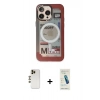 MARSİLYAN™- iPhone 13 Pro Max Kılıf Siluet Modern Koleksiyonu - Şeffaf Pasifik Cam Ekran Koruyucu + Shine Kamera Lens - GD