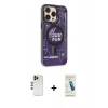 MARSİLYAN™- iPhone 13 Pro Max Kılıf Siluet Modern Koleksiyonu - Şeffaf Pasifik Cam Ekran Koruyucu + Shine Kamera Lens - GD