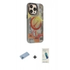 MARSİLYAN™- iPhone 13 Pro Max Kılıf Siluet Modern Koleksiyonu - Şeffaf Pasifik Cam Ekran Koruyucu + Shine Kamera Lens Koruma Cam - MI