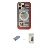 MARSİLYAN™- iPhone 13 Pro Max Kılıf Siluet Modern Koleksiyonu - Siyah 6D Mat Seramik Hayalet Nano Ekran Koruyucu + Shine Kamera Lens Koruma Cam - PE