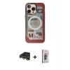 MARSİLYAN™- iPhone 13 Pro Max Kılıf Siluet Modern Koleksiyonu - Siyah Bilvis 3D Cam Ekran Koruyucu + Raze Metal Kamera Lens - GD