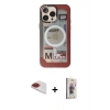 MARSİLYAN™- iPhone 13 Pro Max Kılıf Siluet Modern Koleksiyonu - Siyah Bilvis 3D Cam Ekran Koruyucu + Pers Alüminyum Kamera Lens - KI