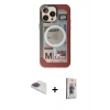 MARSİLYAN™- iPhone 13 Pro Max Kılıf Siluet Modern Koleksiyonu - Siyah Bilvis 3D Cam Ekran Koruyucu + Pers Alüminyum Kamera Lens - GI