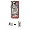 MARSİLYAN™- iPhone 13 Pro Max Kılıf Siluet Modern Koleksiyonu - Siyah Bilvis 3D Cam Ekran Koruyucu + Rainbow Kamera Lens Koruma Cam - KI