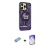 MARSİLYAN™- iPhone 13 Pro Max Kılıf Siluet Modern Koleksiyonu - Siyah Bilvis 5in1 3D Magic Cam Ekran Koruyucu + Shine Kamera Lens Koruma Cam - MI