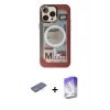 MARSİLYAN™- iPhone 13 Pro Max Kılıf Siluet Modern Koleksiyonu - Siyah Bilvis 5in1 3D Magic Cam Ekran Koruyucu + Renkli Kamera Lens Koruma Cam - MI