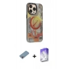 MARSİLYAN™- iPhone 13 Pro Max Kılıf Siluet Modern Koleksiyonu - Siyah Bilvis 5in1 3D Magic Cam Ekran Koruyucu + Shine Kamera Lens Koruma Cam - GI