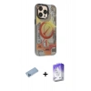 MARSİLYAN™- iPhone 13 Pro Max Kılıf Siluet Modern Koleksiyonu - Siyah Bilvis 5in1 3D Magic Cam Ekran Koruyucu + Shine Kamera Lens Koruma Cam - MI