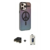 MARSİLYAN™- iPhone 13 Pro Max Kılıf Siluet Modern Koleksiyonu - Siyah Bilvis Hayalet Cam Ekran Koruyucu + Raze Metal Kamera Lens - GD