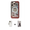 MARSİLYAN™- iPhone 13 Pro Max Kılıf Siluet Modern Koleksiyonu - Siyah Bilvis Hayalet Cam Ekran Koruyucu + Shine Kamera Lens - GD