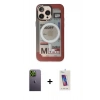 MARSİLYAN™- iPhone 13 Pro Max Kılıf Siluet Modern Koleksiyonu - Siyah Joko 5D Cam + Neon Fosforlu Kamera Lens - YL