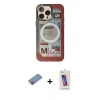 MARSİLYAN™- iPhone 13 Pro Max Kılıf Siluet Modern Koleksiyonu - Siyah Joko 5D Cam + Shine Kamera Lens Koruma Cam - PE