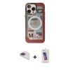 MARSİLYAN™- iPhone 13 Pro Max Kılıf Siluet Modern Koleksiyonu - Siyah Joko 5D Cam + Pers Alüminyum Kamera Lens - GI