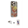 MARSİLYAN™- iPhone 13 Pro Max Kılıf Siluet Modern Koleksiyonu - Siyah Joko 5D Cam + Pers Alüminyum Kamera Lens - GD