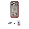 MARSİLYAN™- iPhone 13 Pro Max Kılıf Siluet Modern Koleksiyonu - Siyah Joko 5D Cam + Renkli Kamera Lens Koruma Cam - TU