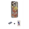 MARSİLYAN™- iPhone 13 Pro Max Kılıf Siluet Modern Koleksiyonu - Siyah Joko 5D Cam + Renkli Kamera Lens Koruma Cam - SI