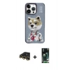 MARSİLYAN™- iPhone 13 Pro Max Kılıf Siluet Modern Özel Seri - Şeffaf 360 Full Body Arka Koruyucu + Raze Metal Kamera Lens - GD