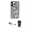 MARSİLYAN™- iPhone 13 Pro Max Kılıf Siluet Modern Özel Seri - Şeffaf 360 Full Body Arka Koruyucu + Pers Alüminyum Kamera Lens - LT