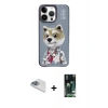 MARSİLYAN™- iPhone 13 Pro Max Kılıf Siluet Modern Özel Seri - Şeffaf 360 Full Body Arka Koruyucu + Pers Alüminyum Kamera Lens - SABE