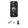 MARSİLYAN™- iPhone 13 Pro Max Kılıf Siluet Modern Özel Seri - Şeffaf Maxco Cam Ekran Koruyucu + Shine Kamera Lens Koruma Cam - MI
