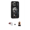 MARSİLYAN™- iPhone 13 Pro Max Kılıf Siluet Modern Özel Seri - Şeffaf Maxco Cam Ekran Koruyucu + Pers Alüminyum Kamera Lens - KI