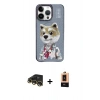 MARSİLYAN™- iPhone 13 Pro Max Kılıf Siluet Modern Özel Seri - Şeffaf Maxco Cam Ekran Koruyucu + Raze Metal Kamera Lens - GD