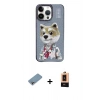 MARSİLYAN™- iPhone 13 Pro Max Kılıf Siluet Modern Özel Seri - Şeffaf Maxco Cam Ekran Koruyucu + Shine Kamera Lens Koruma Cam - GI