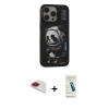 MARSİLYAN™- iPhone 13 Pro Max Kılıf Siluet Modern Özel Seri - Şeffaf Pasifik Cam Ekran Koruyucu + Pers Alüminyum Kamera Lens - KI
