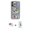 MARSİLYAN™- iPhone 13 Pro Max Kılıf Siluet Modern Özel Seri - Şeffaf Pasifik Cam Ekran Koruyucu + Pers Alüminyum Kamera Lens - KI