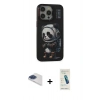 MARSİLYAN™- iPhone 13 Pro Max Kılıf Siluet Modern Özel Seri - Şeffaf Pasifik Cam Ekran Koruyucu + Pers Alüminyum Kamera Lens - LT