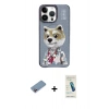MARSİLYAN™- iPhone 13 Pro Max Kılıf Siluet Modern Özel Seri - Şeffaf Pasifik Cam Ekran Koruyucu + Shine Kamera Lens Koruma Cam - PE