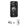 MARSİLYAN™- iPhone 13 Pro Max Kılıf Siluet Modern Özel Seri - Şeffaf Pasifik Cam Ekran Koruyucu + Rainbow Kamera Lens Koruma Cam - REGD