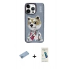 MARSİLYAN™- iPhone 13 Pro Max Kılıf Siluet Modern Özel Seri - Şeffaf Pasifik Cam Ekran Koruyucu + Shine Kamera Lens Koruma Cam - MI