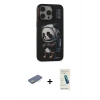 MARSİLYAN™- iPhone 13 Pro Max Kılıf Siluet Modern Özel Seri - Şeffaf Pasifik Cam Ekran Koruyucu + Renkli Kamera Lens Koruma Cam - YL