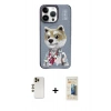 MARSİLYAN™- iPhone 13 Pro Max Kılıf Siluet Modern Özel Seri - Siyah 6D Mat Seramik Hayalet Nano Ekran Koruyucu + Shine Kamera Lens - GD